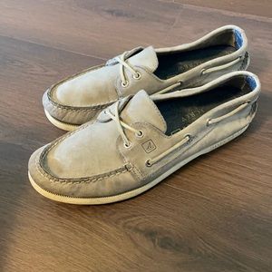 Sperry for J.Crew Topsider in Gray Leather